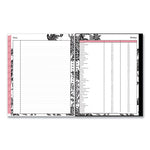 Analeis Create-Your-Own Cover Weekly/Monthly Planner, Floral, 11 x 8.5, White/Black/Coral, 12-Month (July to June): 2023-2024