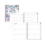 Laila Create-Your-Own Cover Weekly/Monthly Planner, Wildflower Artwork, 11 x 8.5, Purple/Blue/Pink, 12-Month (Jan-Dec): 2024