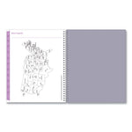 Laila Create-Your-Own Cover Weekly/Monthly Planner, Wildflower Artwork, 11 x 8.5, Purple/Blue/Pink, 12-Month (Jan-Dec): 2024