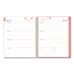Fly By Frosted Weekly/Monthly Planner, Fly By Butterflies Artwork, 11 x 8.5, Blush/Pink Cover, 12-Month (Jan to Dec): 2024