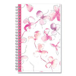 Breast Cancer Awareness Create-Your-Own Cover Weekly/Monthly Planner, Orchid Artwork, Pink/White, 12-Month (Jan to Dec): 2024