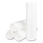 High-Density Commercial Can Liners, 60 gal, 14 mic, 43" x 48", Natural, 25 Bags/Roll, 8 Interleaved Rolls/Carton