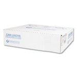 High-Density Commercial Can Liners, 60 gal, 14 mic, 43" x 48", Natural, 25 Bags/Roll, 8 Interleaved Rolls/Carton