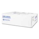 High-Density Commercial Can Liners, 60 gal, 22 mic, 43" x 48", Black, 25 Bags/Roll, 6 Interleaved Rolls/Carton