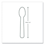 White CPLA Cutlery, Spoon, 1,000/Carton