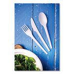 White CPLA Cutlery, Knife, 1,000/Carton