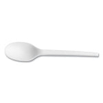 White CPLA Cutlery, Spoon, 1,000/Carton