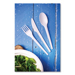 White CPLA Cutlery, Fork, 1,000/Carton