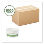 Soup Containers, 6 oz, 3.5" Diameter x 1.7"h, Green/White, Paper, 1,000/Carton