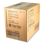 Portion Cup Lids, Fits 1 oz Squat Portion Cups, Clear, 125/Sleeve, 20 Sleeves/Carton