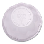 Renewable and Compostable Salad Bowls with Lids, 32 oz, Clear, Plastic, 50/Pack, 3 Packs/Carton