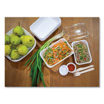 WorldView 100% Recycled Content Lid, 7.5 x 5 x 1.6, Clear, Plastic, 400/Carton