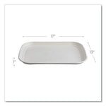 Regalia Renewable Sugarcane Tray, 13 x 17 x 1.3, White, 100/Carton