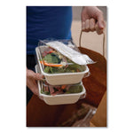 WorldView 100% Recycled Content Lid, 7.5 x 5 x 1.6, Clear, Plastic, 400/Carton