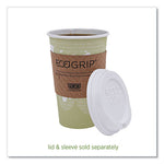 World Art Renewable and Compostable Hot Cups, 16 oz, Moss, 50/Pack