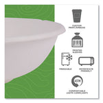 Renewable Sugarcane Bowls, 24 oz, Natural White, 50/Pack, 8 Packs/Carton