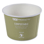 World Art Renewable and Compostable Food Container, 16 oz, 4.05 Diameter x 3 h, Seafoam, Paper, 25/Pack, 20 Packs/Carton