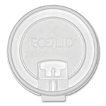 25% Recycled Content Dual-Temp Lock Tab Lid with Straw Slot, Clear, Fits 10 oz to 20 oz Cups, 50/Pack, 12 Packs/Carton