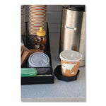 25% Recycled Content Dual-Temp Lock Tab Lid with Straw Slot, Clear, Fits 10 oz to 20 oz Cups, 50/Pack, 12 Packs/Carton