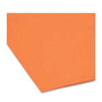 Colored File Folders, 1/3-Cut Tabs: Assorted, Letter Size, 0.75" Expansion, Orange, 100/Box