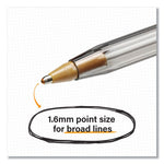 Cristal Xtra Bold Ballpoint Pen, Stick, Bold 1.6 mm, Randomly Assorted Ink and Barrel Colors, 24/Pack