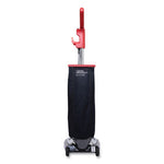 TRADITION QuietClean Upright Vacuum SC889A, 12" Cleaning Path, Gray/Red/Black