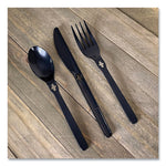 Spoon WeGo Polystyrene, Spoon, Black, 1000/Carton