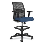 Ignition 2.0 ReActiv Low-Back Task Stool, 22.88" to 31.75" Seat Height, Elysian Seat, Charcoal Back, Black Base