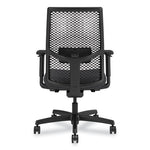 Ignition 2.0 ReActiv Mid-Back Task Chair, 17.25" to 21.75" Seat Height, Basalt Vinyl Seat, Charcoal Back, Black Base