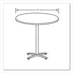 Between Round Table Top, 42" Diameter, Silver Mesh