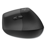 Lift for Business Vertical Ergonomic Mouse, 2.4 GHz Frequency/32 ft Wireless Range, Right Hand Use, Graphite