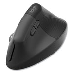 Lift for Business Vertical Ergonomic Mouse, 2.4 GHz Frequency/32 ft Wireless Range, Right Hand Use, Graphite