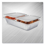 Half Steam Table Pan Lids, Full Curl, 11.16 x 0.62 x 12.75, 100/Carton