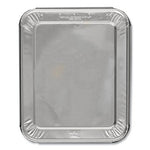 Half Steam Table Pan Lids, Full Curl, 11.16 x 0.62 x 12.75, 100/Carton