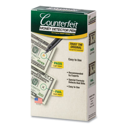 Smart Money Counterfeit Bill Detector Pen, U.S. Currency, 12/Pack