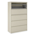 Lateral File, 5 Legal/Letter/A4/A5-Size File Drawers, Putty, 42" x 18.63" x 67.63"