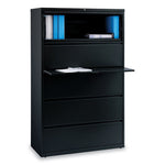 Lateral File, 5 Legal/Letter/A4/A5-Size File Drawers, Black, 42" x 18.63" x 67.63"