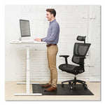 Ergonomic Sit Stand Mat, 53 x 45, Black, 25/Pallet