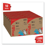 X50 Cloths, POP-UP Box, 12.5 x 9.1, White, 168/Box, 10 Boxes/Carton