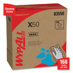 X50 Cloths, POP-UP Box, 12.5 x 9.1, White, 168/Box, 10 Boxes/Carton