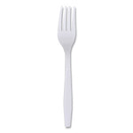 Heavyweight Wrapped Polypropylene Cutlery, Fork, White, 1,000/Carton