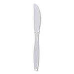 Heavyweight Polypropylene Cutlery, Knife, White, 1000/Carton