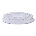 Souffle/Portion Cup Lids, Fits 1 oz Portion Cups, Clear, 2,500/Carton