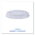 Souffle/Portion Cup Lids, Fits 1 oz Portion Cups, Clear, 2,500/Carton