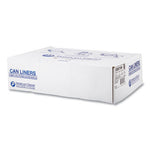 High-Density Commercial Can Liners, 30 gal, 10 mic, 30" x 37", Clear, 25 Bags/Roll, 20 Interleaved Rolls/Carton