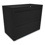 Brigade 700 Series Lateral File, 2 Legal/Letter-Size File Drawers, Black, 36" x 18" x 28"