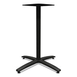 Between Seated-Height X-Base for 30" to 36" Table Tops, 26.18w x 29.57h, Black