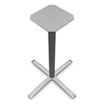 Between Standing-Height X-Base for 42" Table Tops, 32.68w x 41.12h, Silver