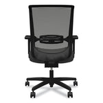 Convergence Mid-Back Task Chair, Synchro-Tilt and Seat Glide, Supports Up to 275 lb, Iron Ore Seat, Black Back/Base