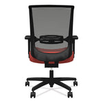 Convergence Mid-Back Task Chair, Synchro-Tilt and Seat Glide, Supports Up to 275 lb, Red Seat, Black Back/Base